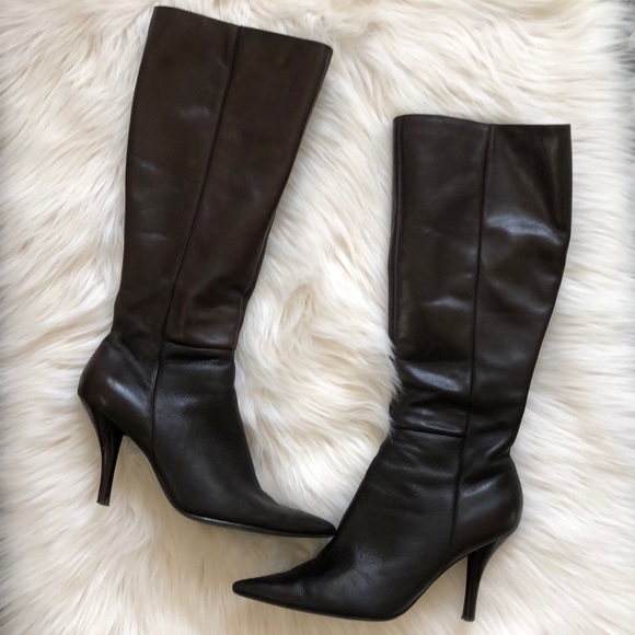 Nine West Shoes - 🎉Nine West Dark Brown Leather Boots